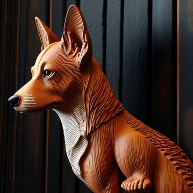 3D модель Басенджи собака (STL)